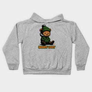 Beary Cozy Teddy Graphic Tee for Kids | Cute Cartoon Bear Kids Hoodie